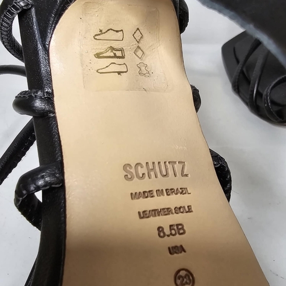 SCHUTZ Women's Toller Strappy High Heel Sandals in Black SZ 8.5 B NEW - Picture 8 of 12
